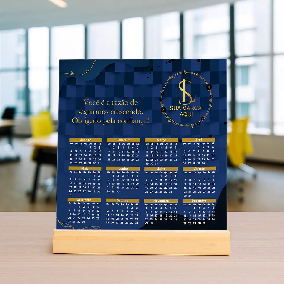 9 Artes para Azulejo Corporativo Calendário Arquivo editável  7