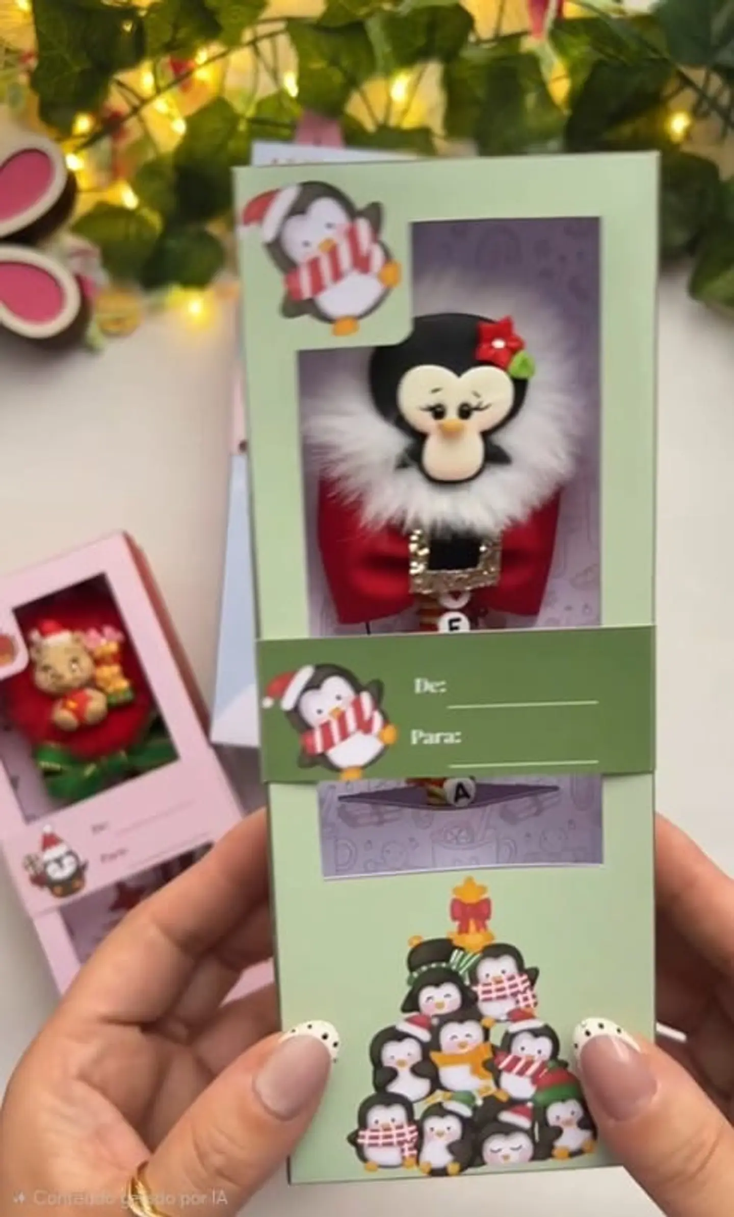 Arquivo Caixa Pompom Natal Arquivo em Pdf  5