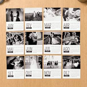 Arquivo Calendário Polaroid Ímã com Foto Arquivo em Pdf 