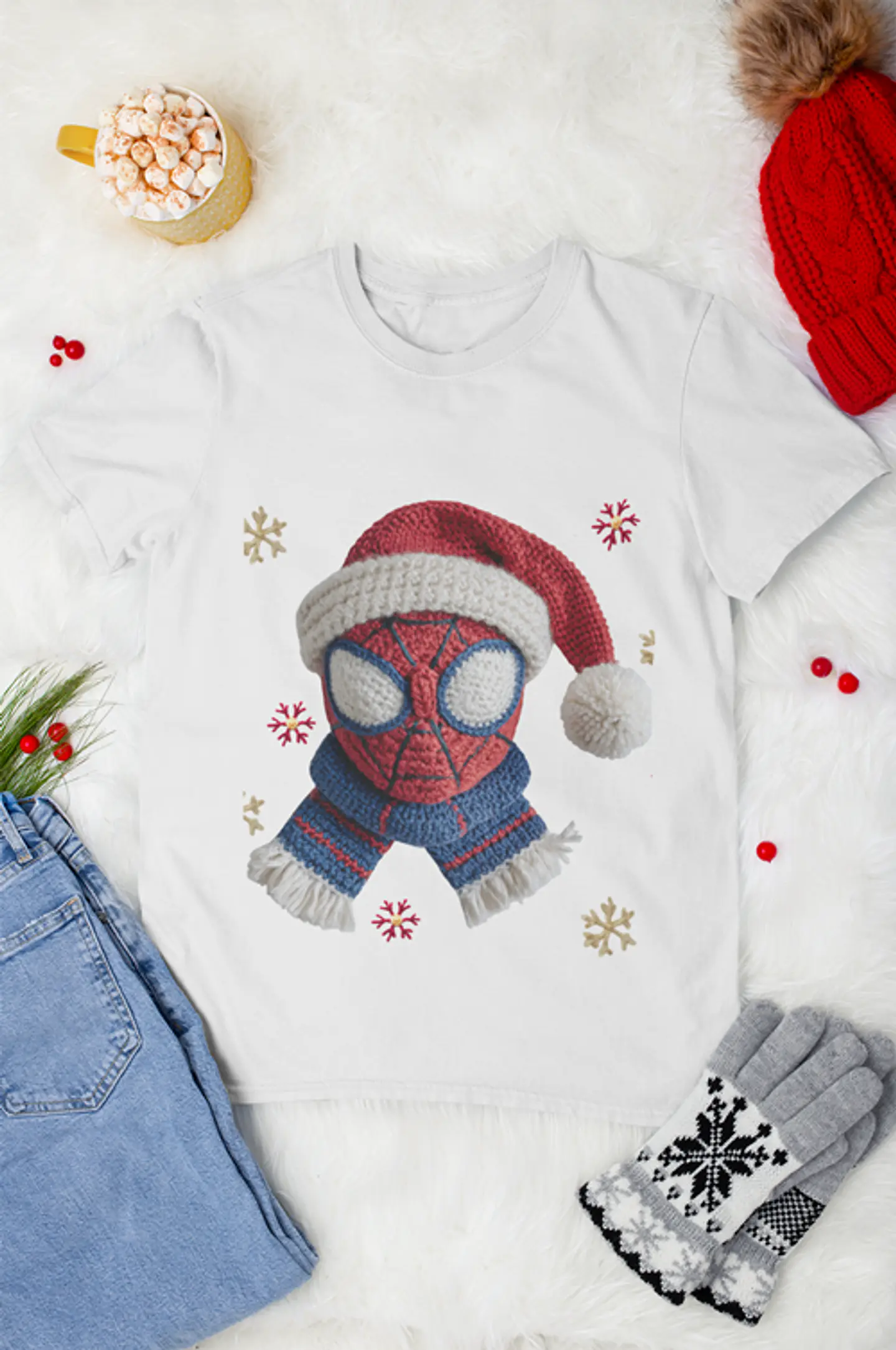 48 Artes para Camisa Natal com Efeito Bordado Arquivo em Png 6