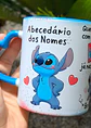 Artes para Caneca Abecedário dos Nomes Stitch de A a Z Arquivo em Png - Thumbnail 1
