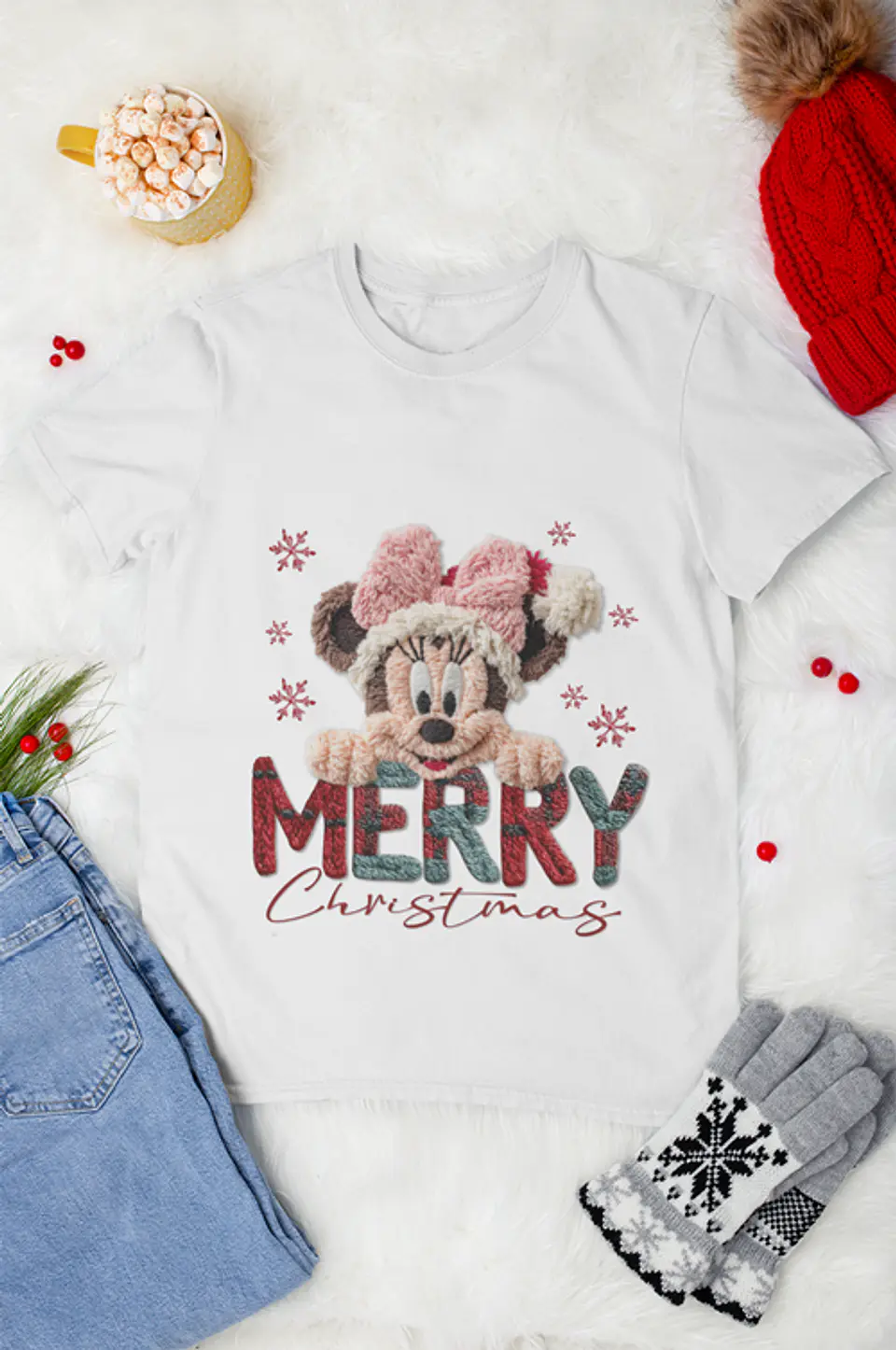 48 Artes para Camisa Natal com Efeito Bordado Arquivo em Png 7