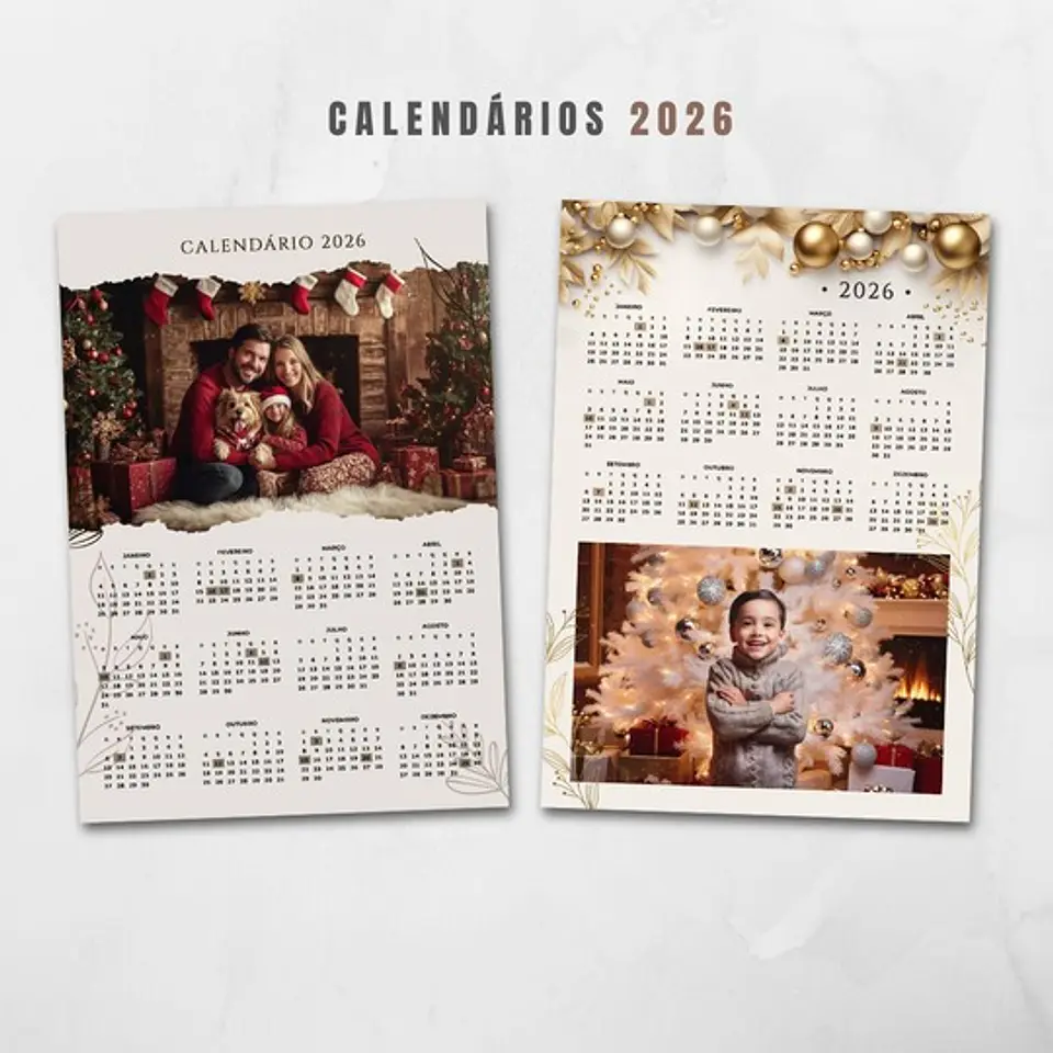 30 Artes para Calendarios Com Foto 2026 Arquivo em Png  3