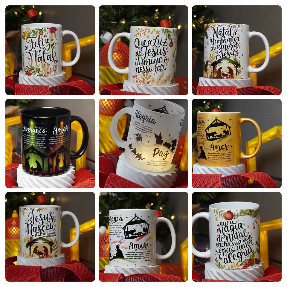 35 Artes para Caneca e Azulejo Natal Arquivo em Png 1