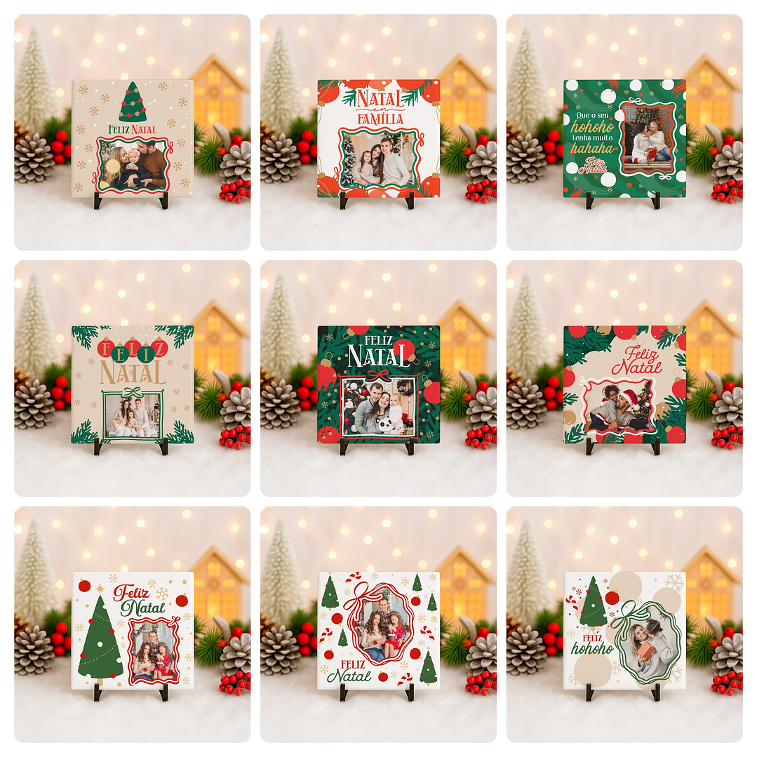 72 Artes para Caneca Camisa e Azulejo Natal Com Foto Arquivo Editável 7