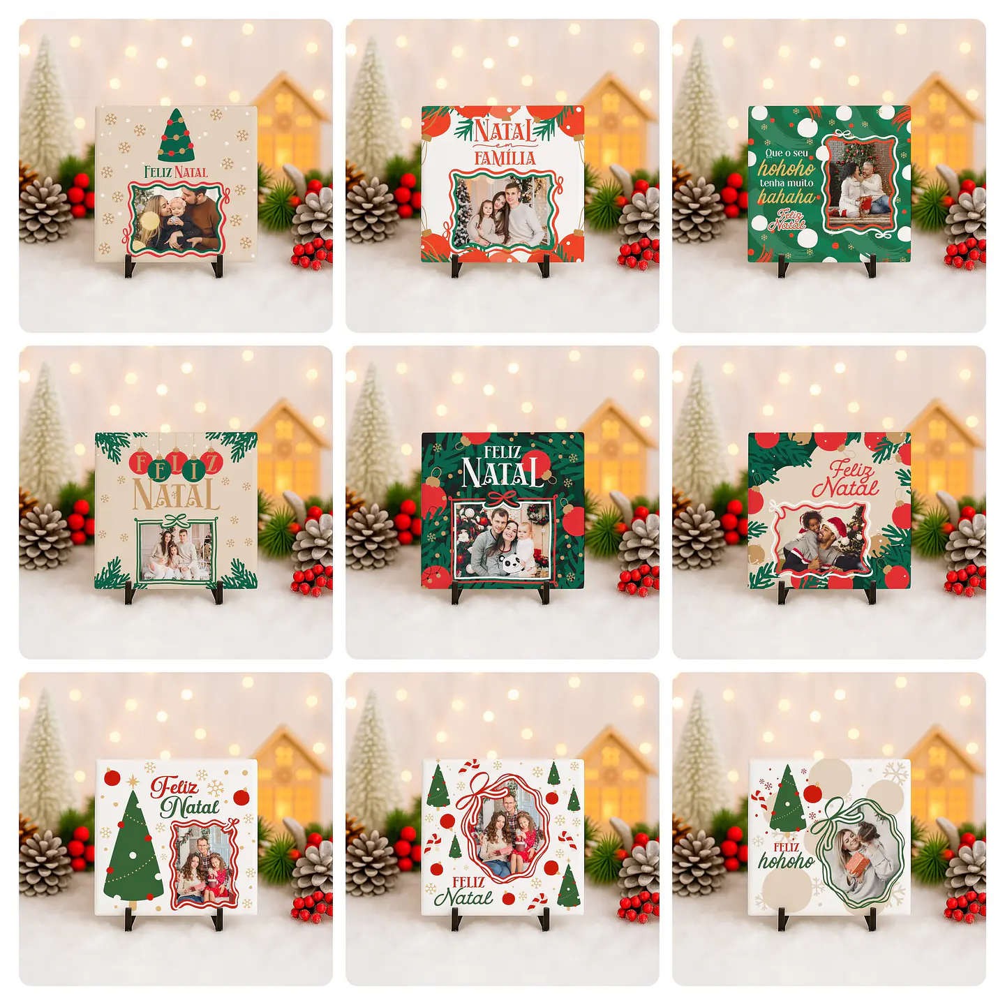 72 Artes para Caneca Camisa e Azulejo Natal Com Foto Arquivo Editável 7