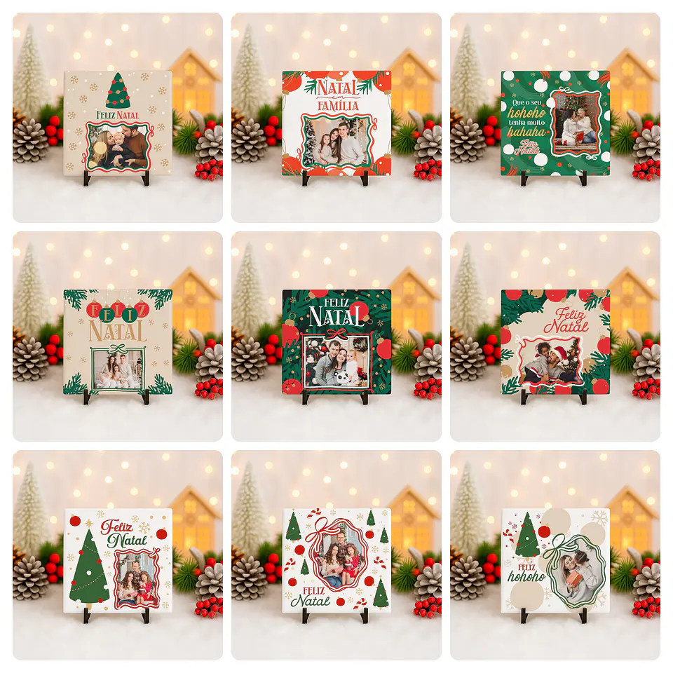 72 Artes para Caneca Camisa e Azulejo Natal Com Foto Arquivo Editável 7