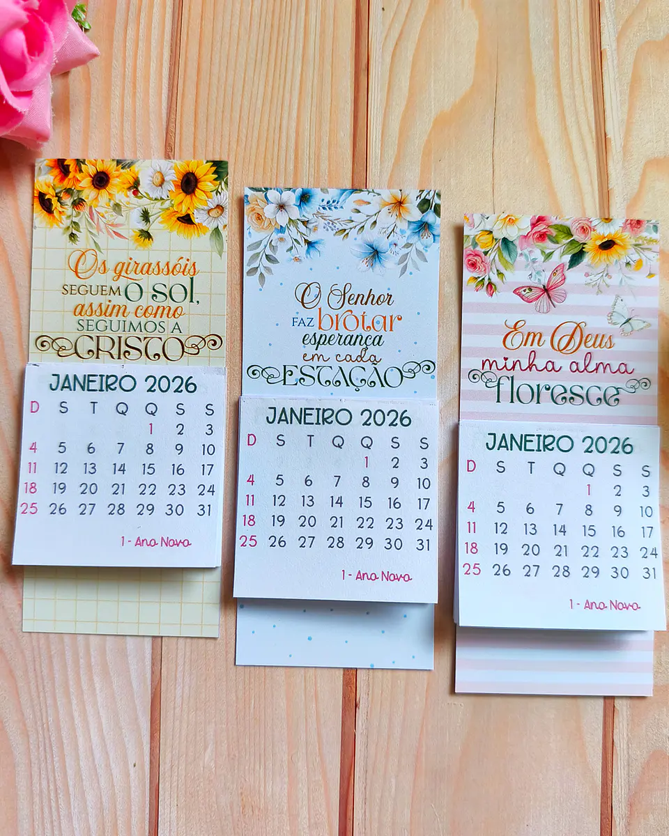 Arquivo Calendário Cristão Floral 2026 Arquivo em Jpg 5