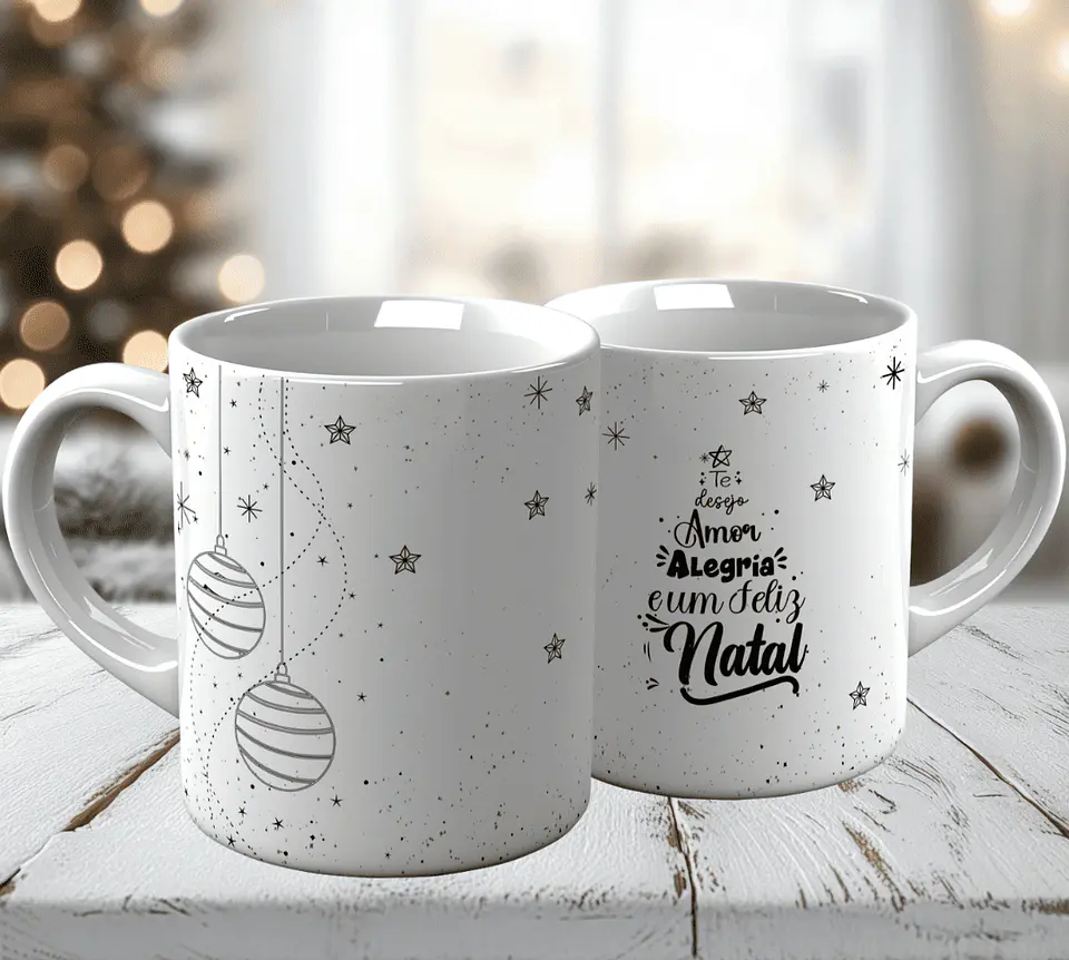 10 Artes para Caneca Natal Minimalista Arquivo em Jpg 4