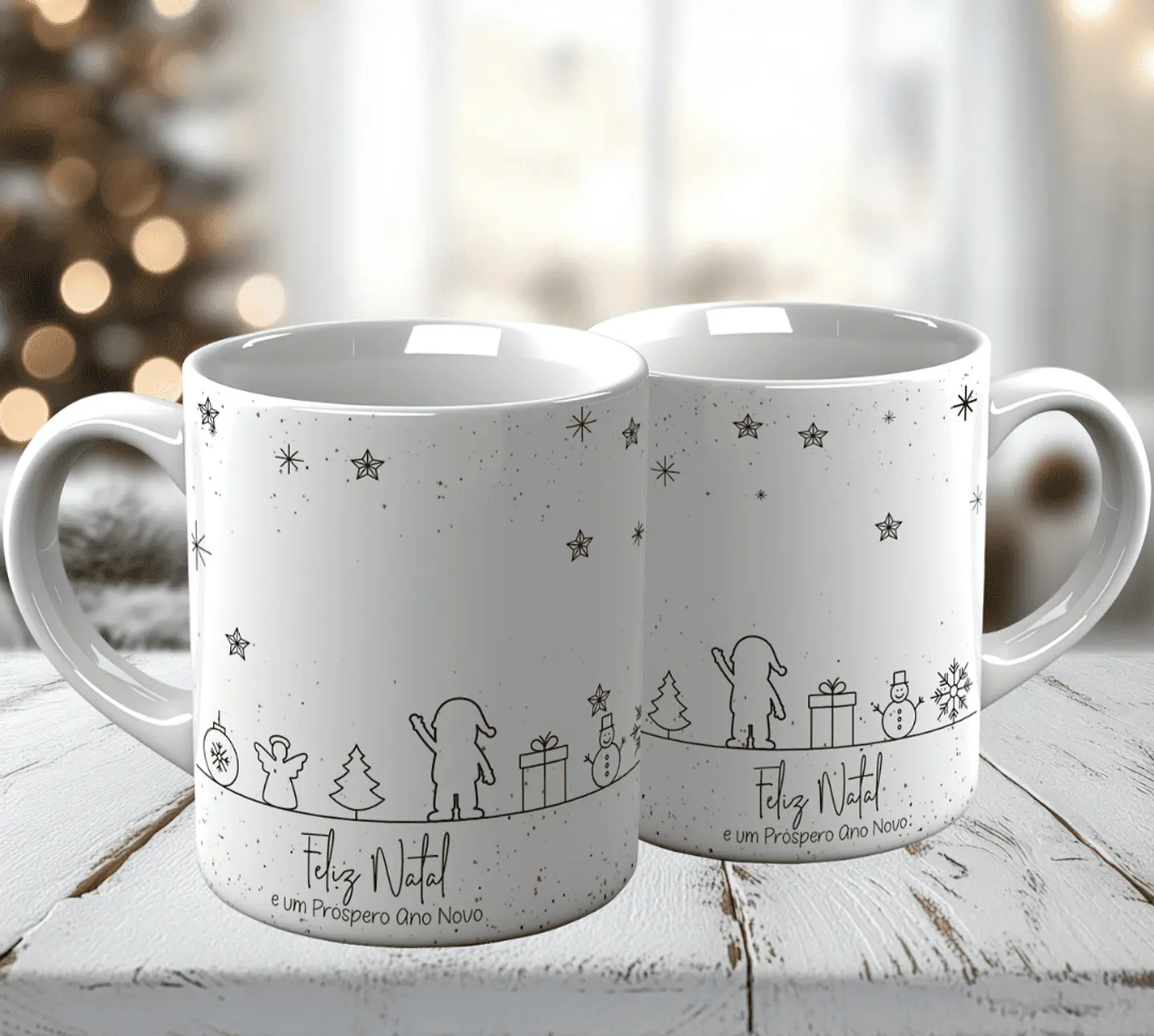 10 Artes para Caneca Natal Minimalista Arquivo em Jpg 5