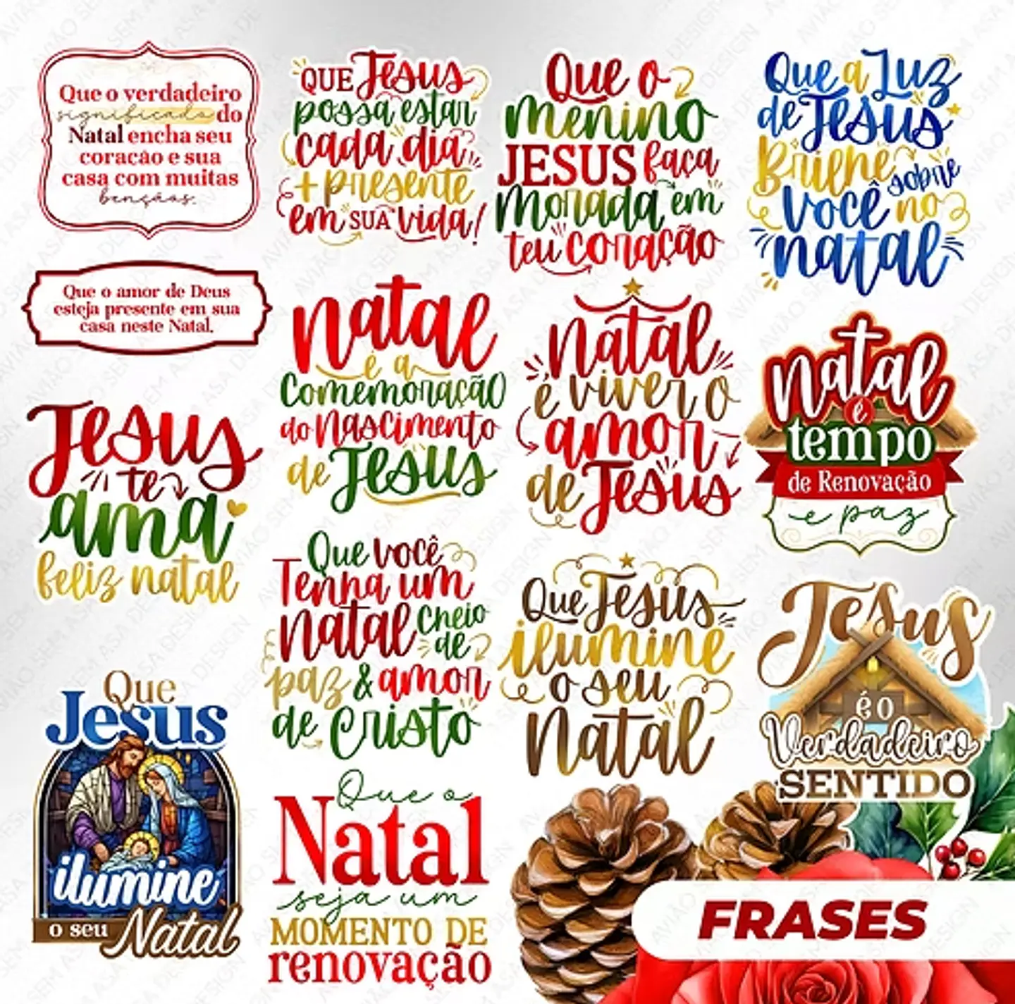 21 Artes para Caneca e Azulejo Natal de Jesus Arquivo em Png   2