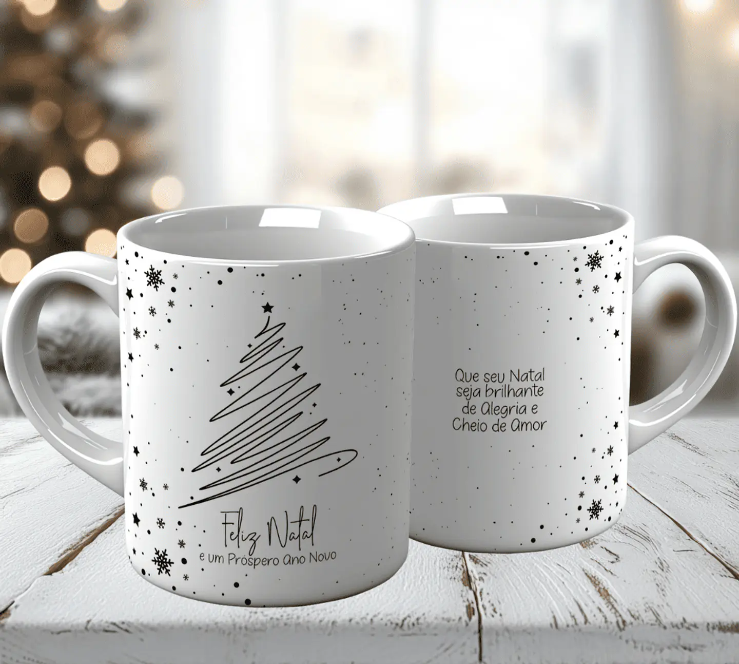 10 Artes para Caneca Natal Minimalista Arquivo em Jpg 8