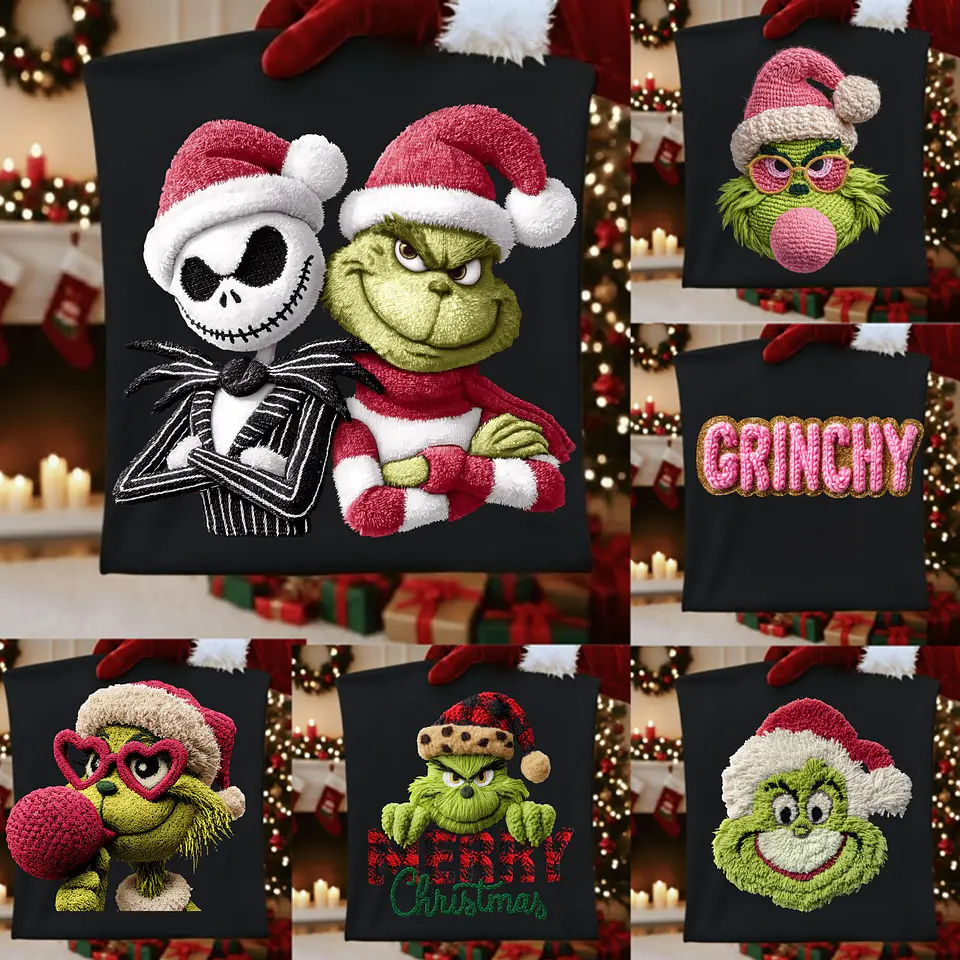Kit Digital  Grinch + Alfabeto Natal em Png  2