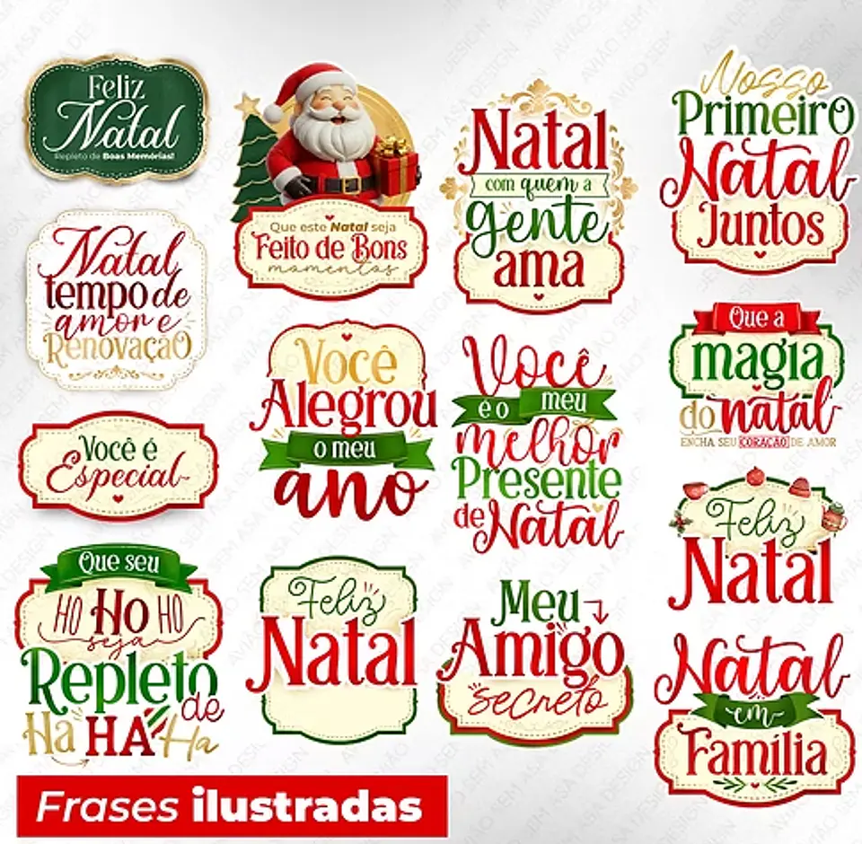 39 Artes para Caneca e Azulejo Natal Papai Noel Arquivo em Png  5