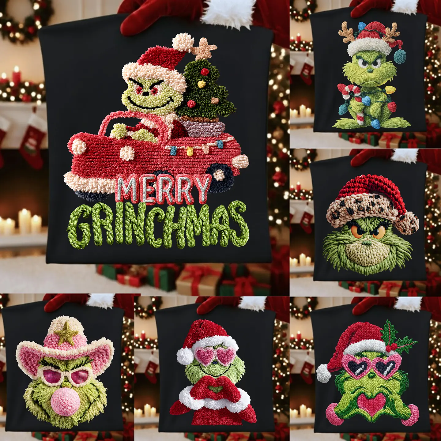 Kit Digital  Grinch + Alfabeto Natal em Png  3