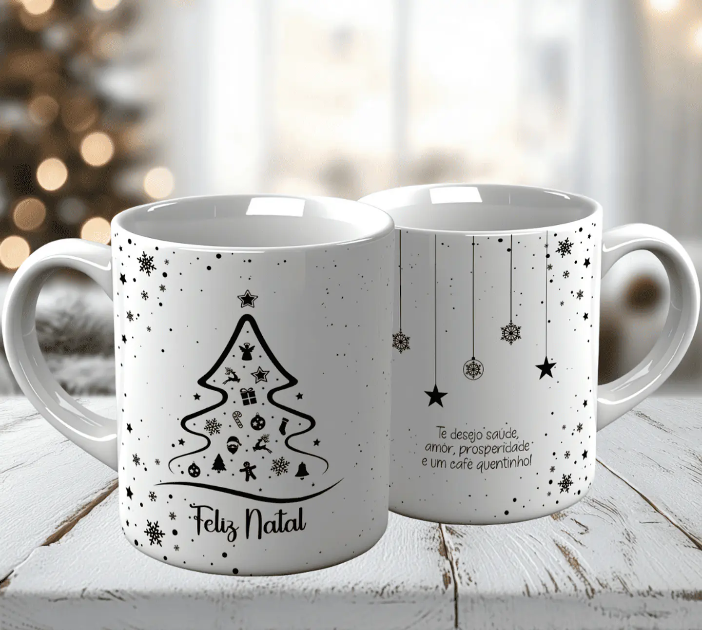 10 Artes para Caneca Natal Minimalista Arquivo em Jpg 10