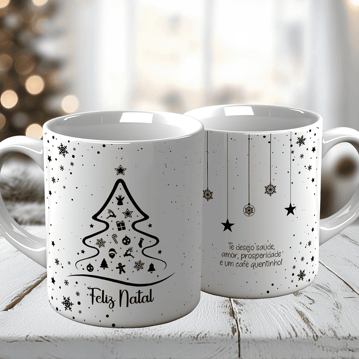 10 Artes para Caneca Natal Minimalista Arquivo em Jpg 10