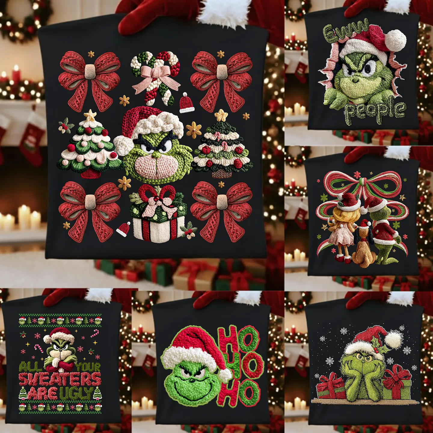 Kit Digital  Grinch + Alfabeto Natal em Png  4