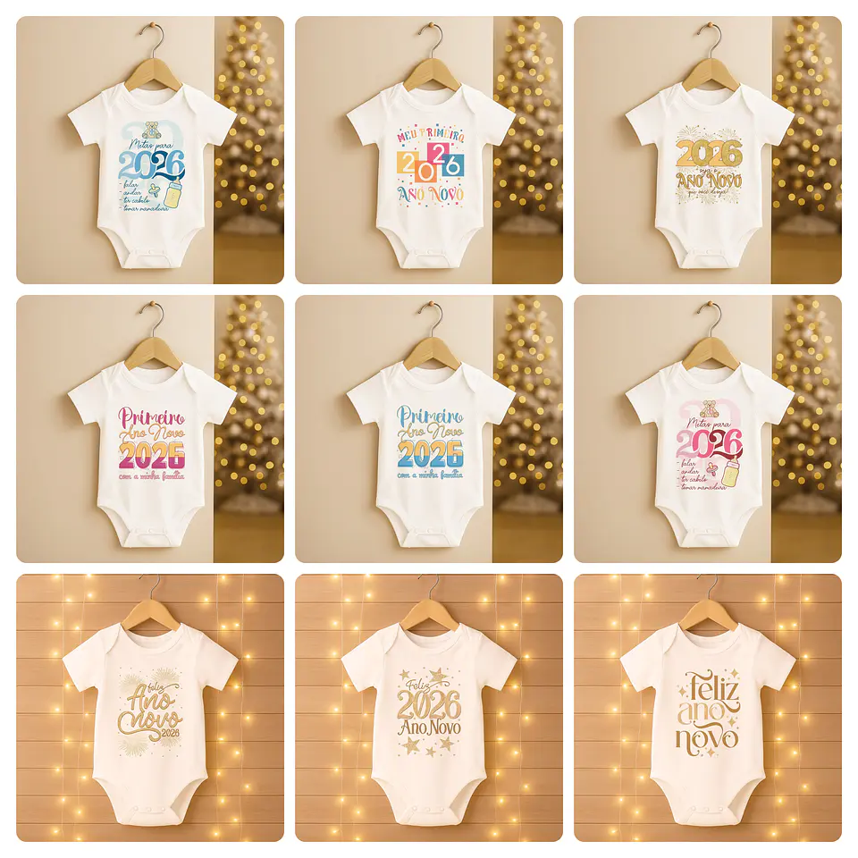 168 Artes para Camisa, Caneca, Body, Copo e Capa agenda Ano novo 2026 Arquivo Editável e Jpg 9