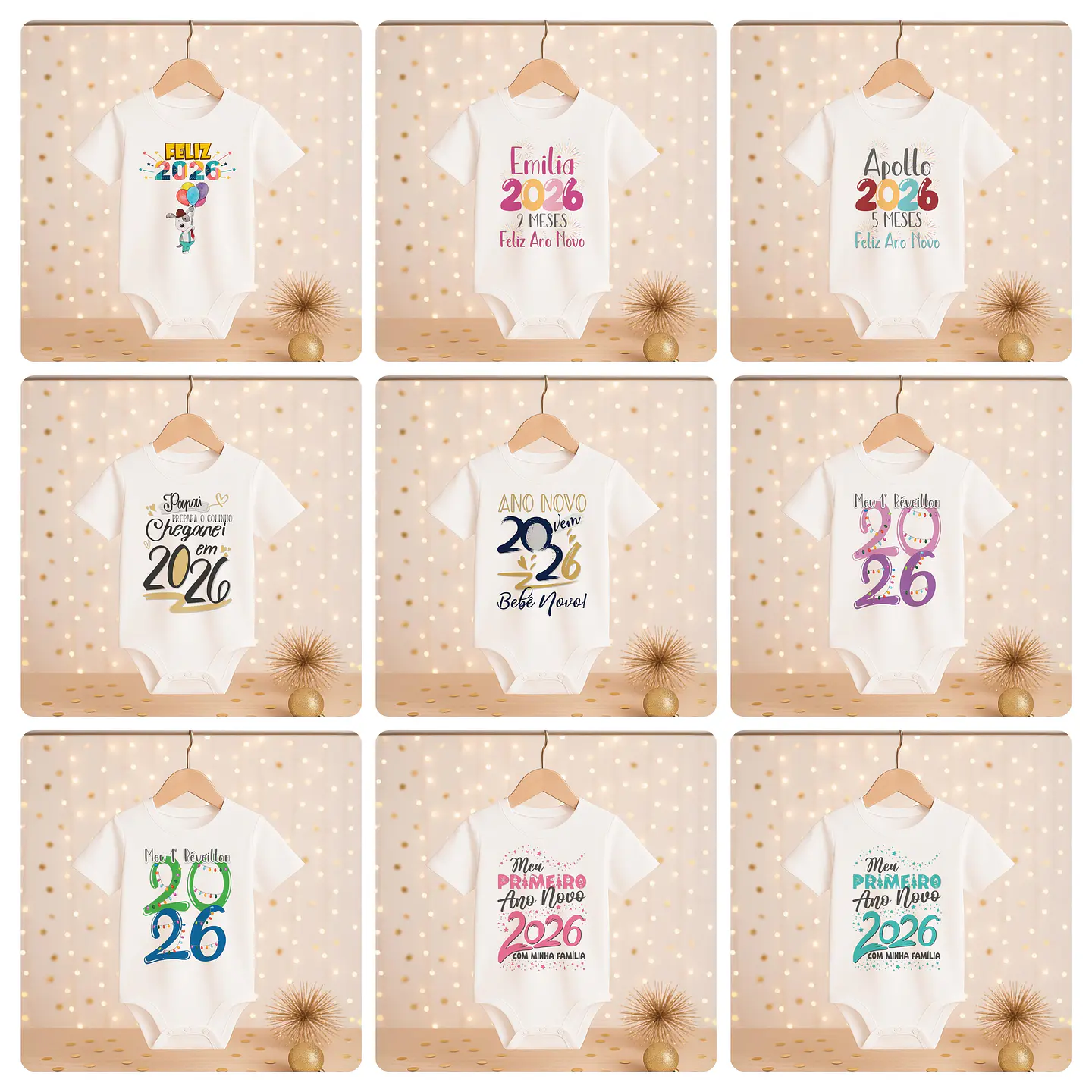 168 Artes para Camisa, Caneca, Body, Copo e Capa agenda Ano novo 2026 Arquivo Editável e Jpg 17