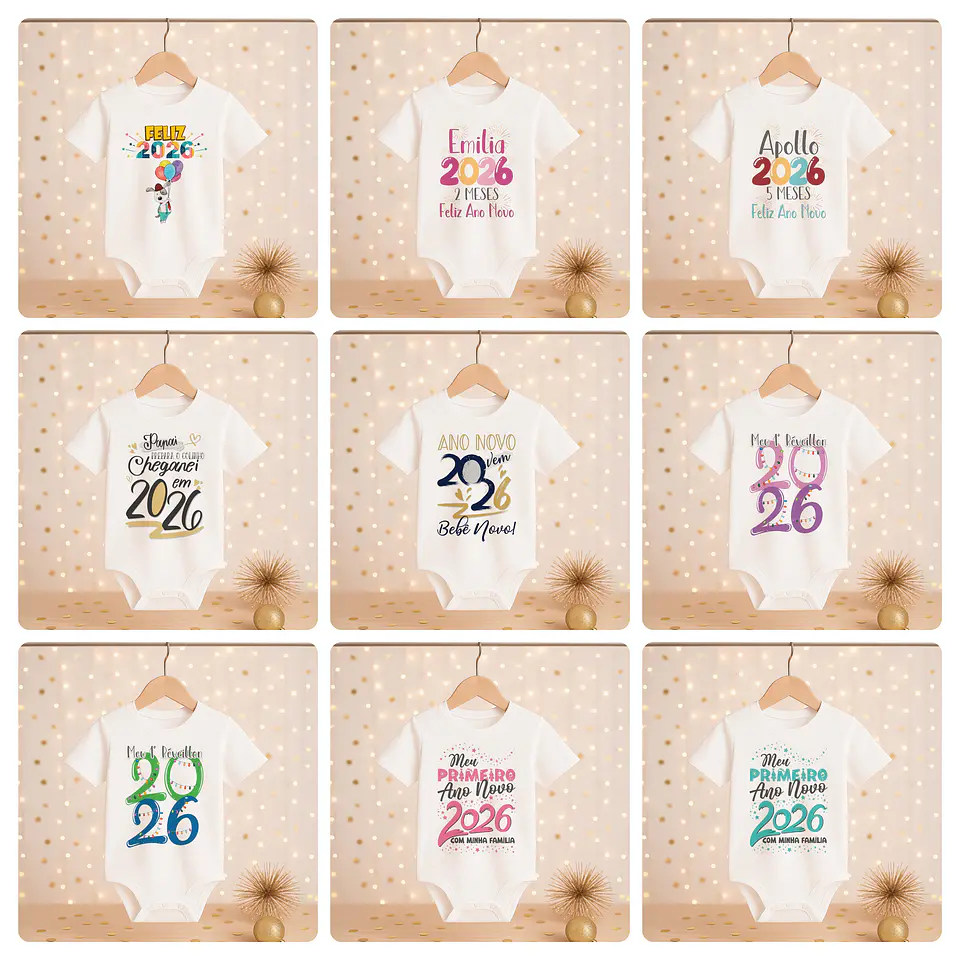 168 Artes para Camisa, Caneca, Body, Copo e Capa agenda Ano novo 2026 Arquivo Editável e Jpg 17