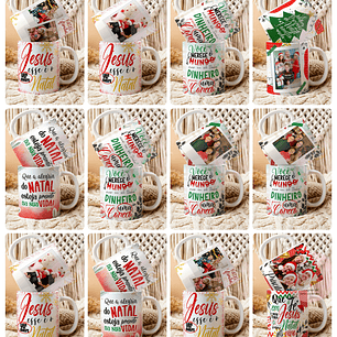 22 Artes para Caneca Natal 2.5 Fé Arquivo em Png