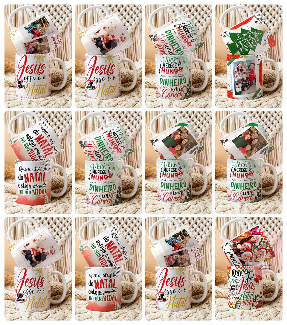 22 Artes para Caneca Natal 2.5 Fé Arquivo em Png 1