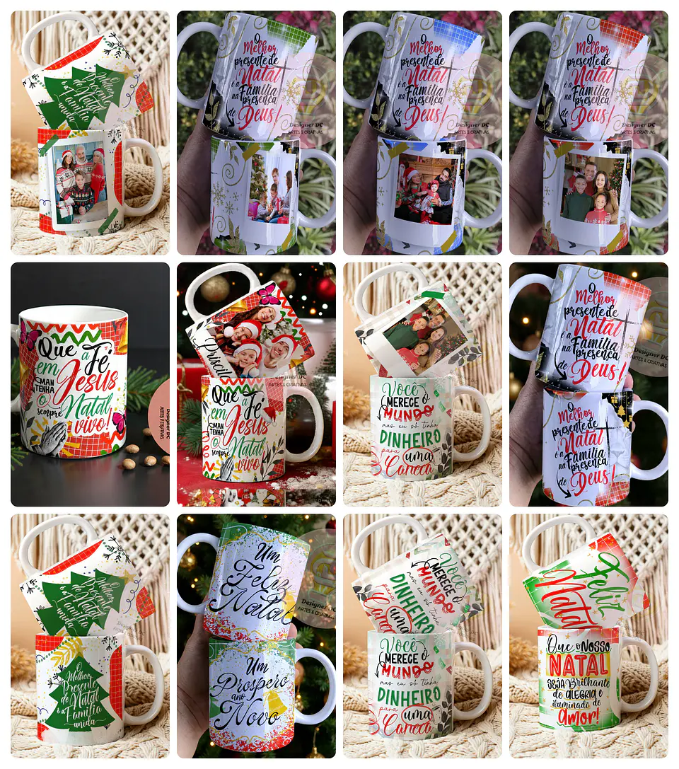 22 Artes para Caneca Natal 2.5 Fé Arquivo em Png 2