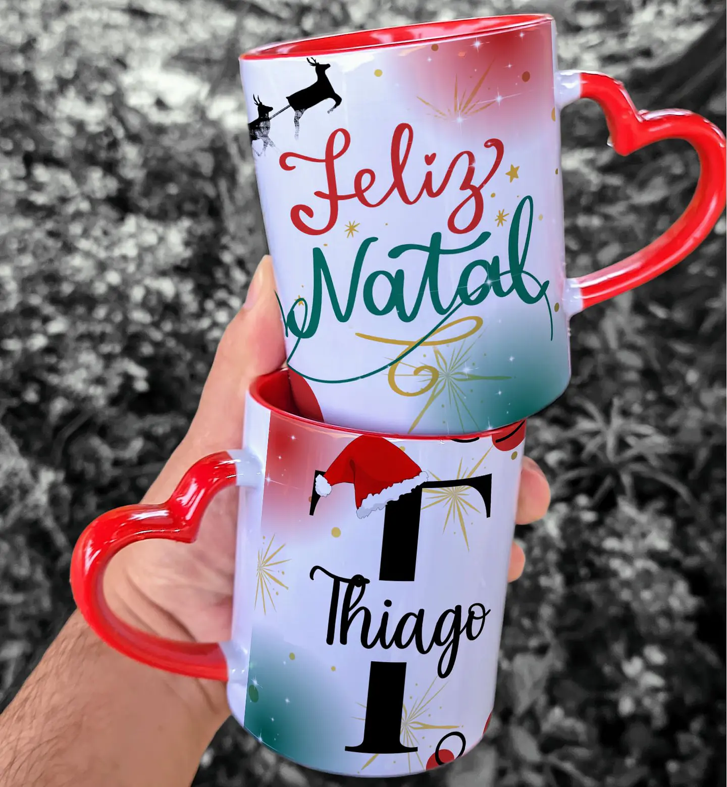59 Artes para Caneca Camisa e Azulejo Alfabeto Natalino Natal Arquivo Editável  2