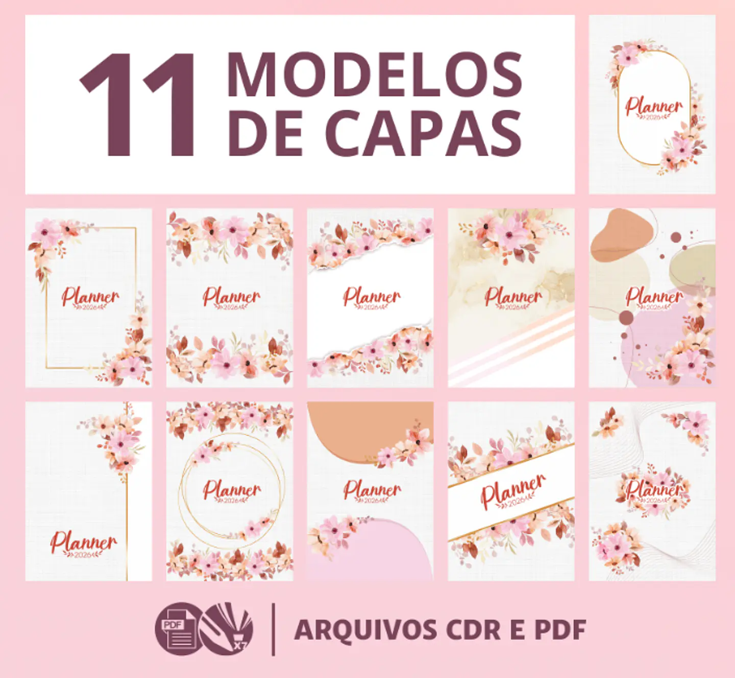 Arquivo Agenda Planner 2026 Editável  2