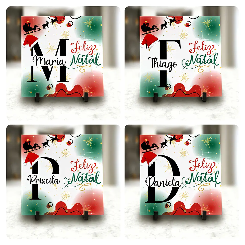 59 Artes para Caneca Camisa e Azulejo Alfabeto Natalino Natal Arquivo Editável  4