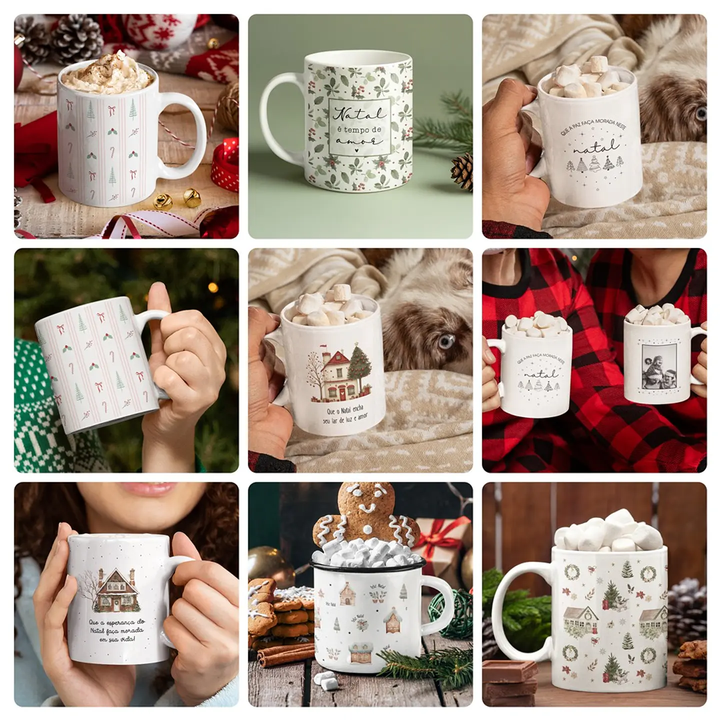 50 Artes para Caneca Natal + Alfabeto Arquivo Editável 2