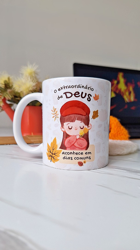 Artes Caneca O extraordinário de Deus acontece em dias comuns Arquivo em Jpg