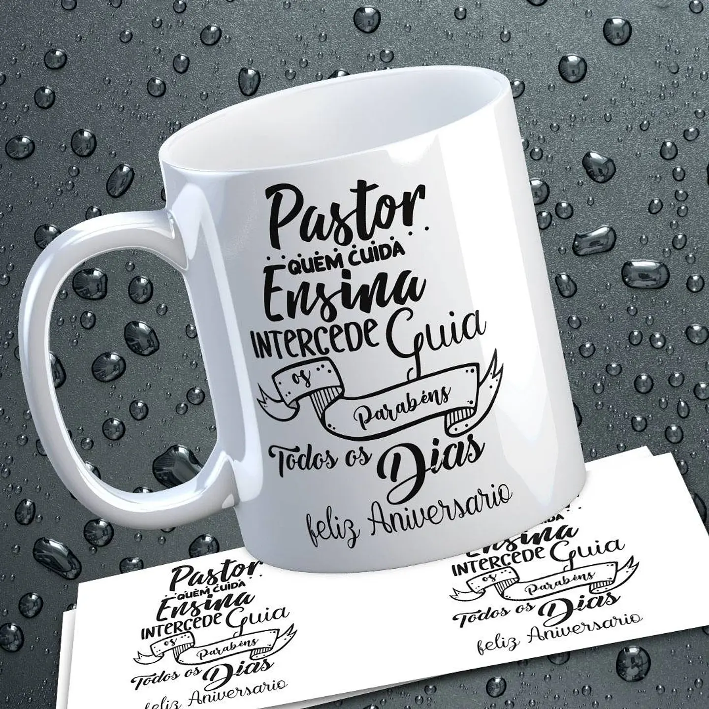 3 Artes para Caneca Pastores e Pastora Arquivo em Png 2