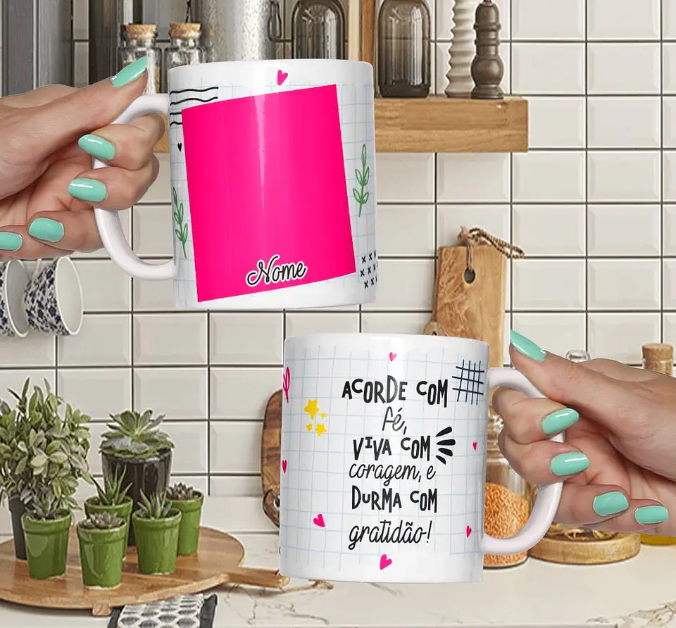 6 Artes para Caneca Frases Motivacional Arquivo Editável  2