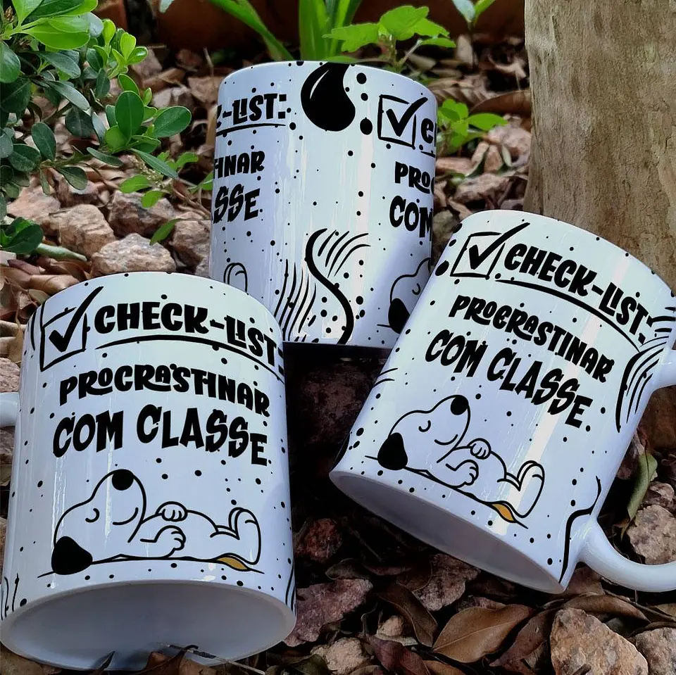 7 Artes para Caneca Frases Cute Animais Arquivo Editável  1