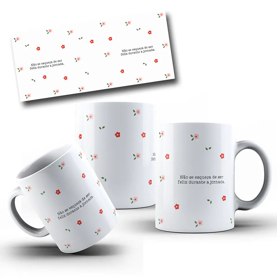 12 Artes para Caneca Coleção Florescer Frases Motivacional Arquivo em Png  2