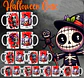 22 Artes para Caneca Halloween Cute Arquivo Editável  - Thumbnail 2