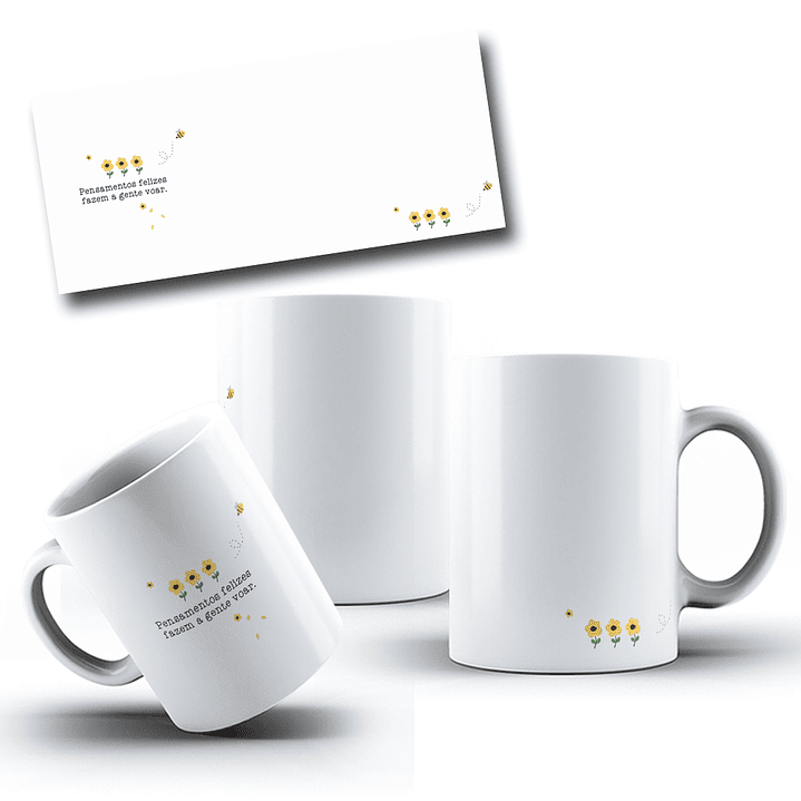 12 Artes para Caneca Coleção Florescer Frases Motivacional Arquivo em Png  4