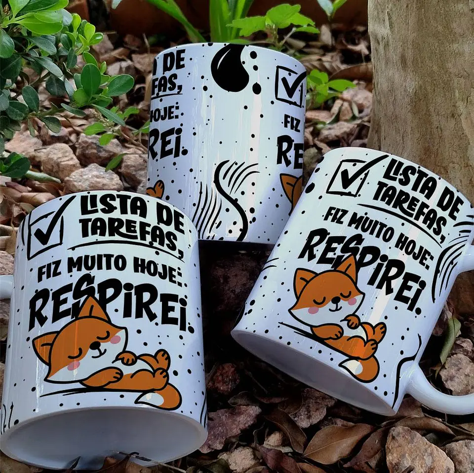 7 Artes para Caneca Frases Cute Animais Arquivo Editável  4