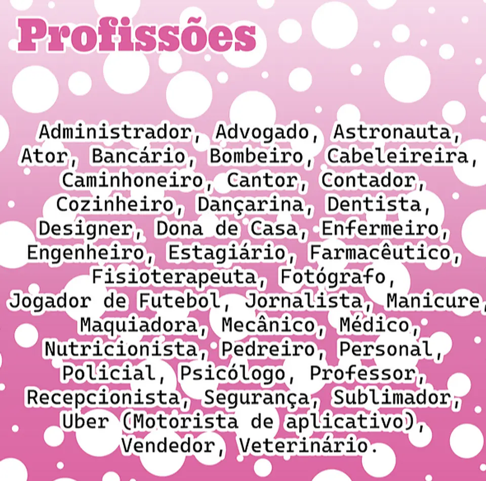 Kit Digital Stitch Profissões Vol. 1 em Png  2