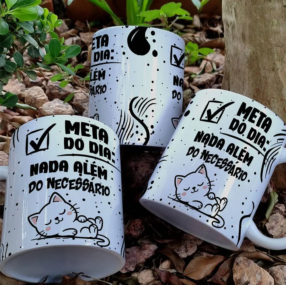 7 Artes para Caneca Frases Cute Animais Arquivo Editável  7