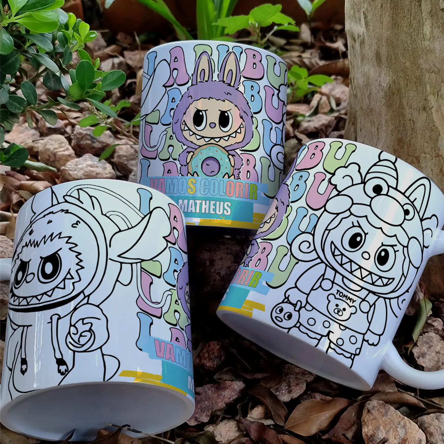 8 Artes para Caneca Labubu Caneca Colorir Arquivo Editável  1