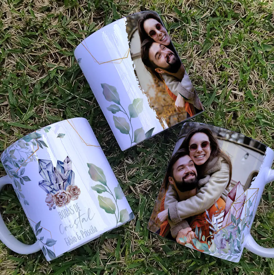 9 Artes para Caneca Bodas Casamento Arquivo Editável  3