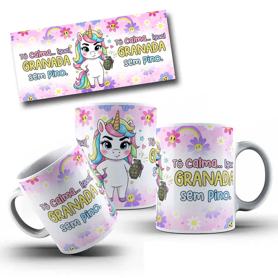 10 Artes para Caneca Unicornio Debochado Arquivo em Jpg 1