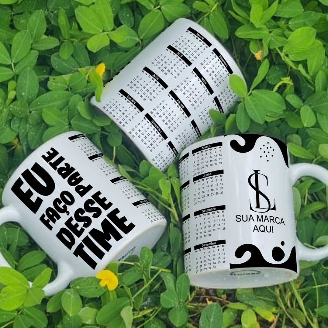 9 Artes para Calendário Caneca Empresa Arquivo Editável 5