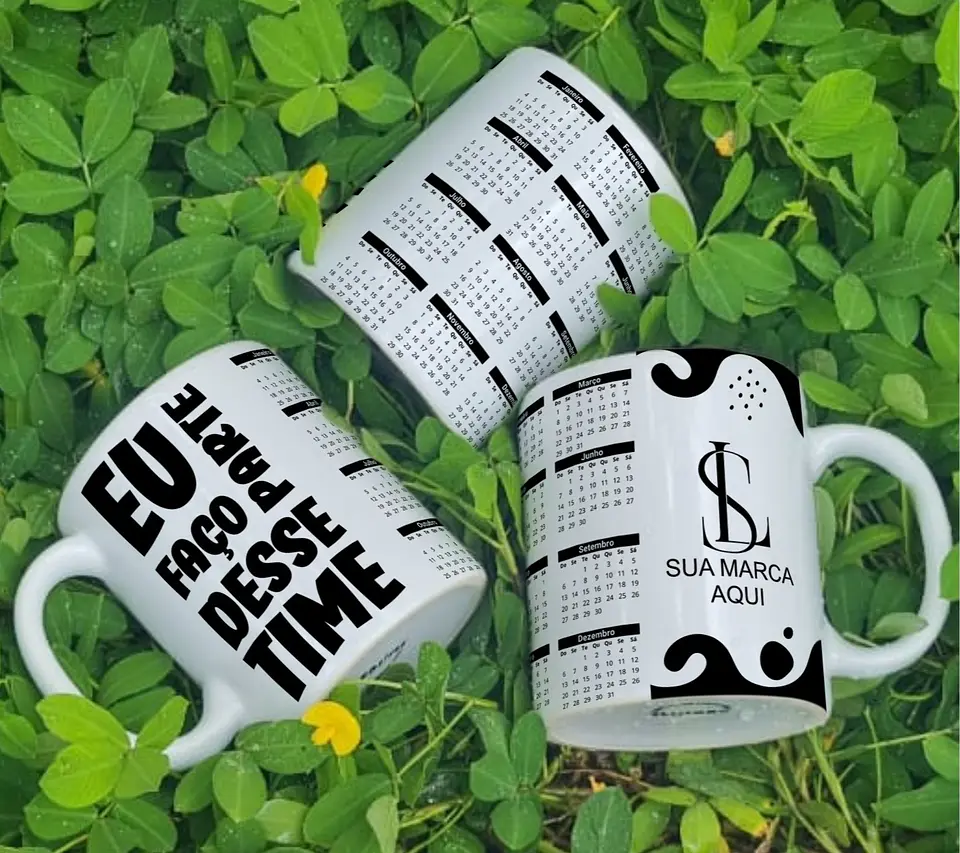 9 Artes para Calendário Caneca Empresa Arquivo Editável 5