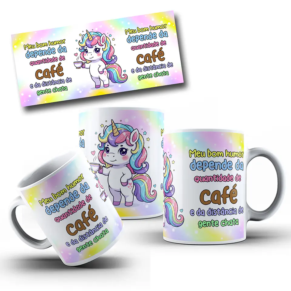 10 Artes para Caneca Unicornio Debochado Arquivo em Jpg 5