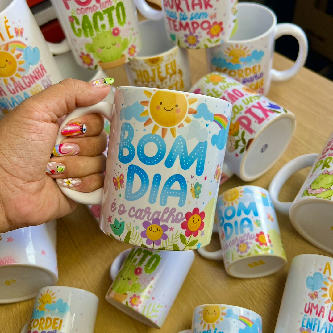 15 Artes para Caneca Frases Vibes Vol.4 Arquivo em Png 2