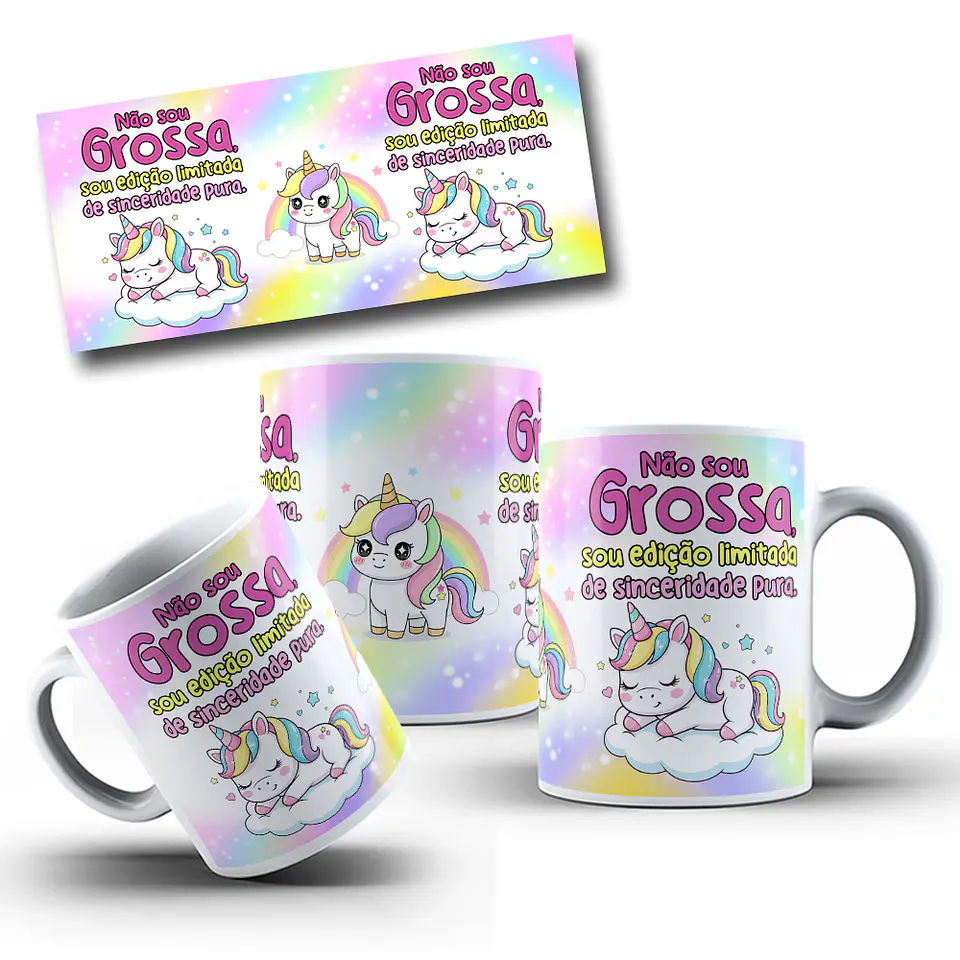 10 Artes para Caneca Unicornio Debochado Arquivo em Jpg 6